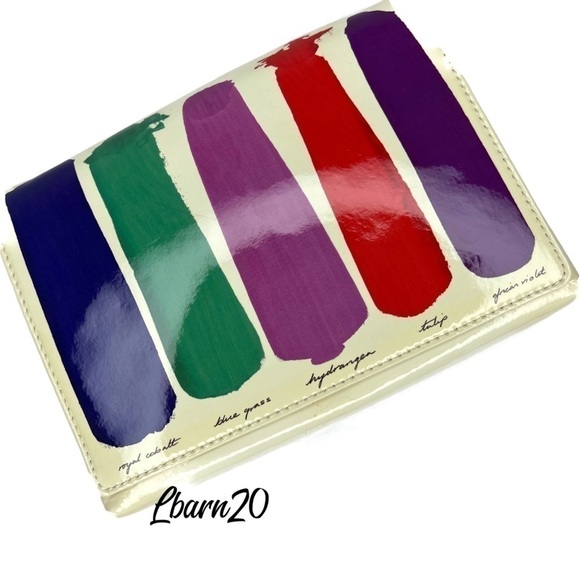 Kate Spade Paint Clutch Gene Brushstroke Bag Vintage - Picture 13 of 13